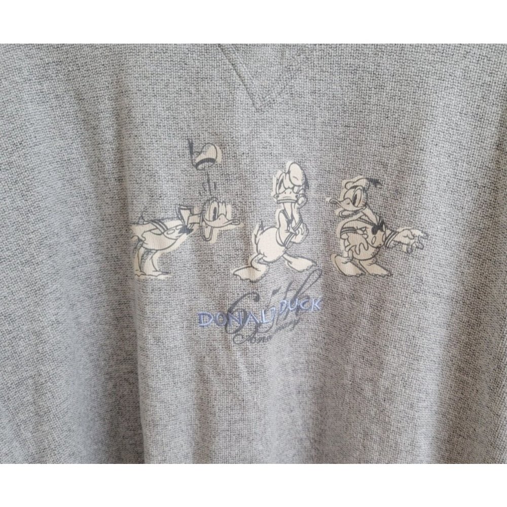 NWT XL Vtg Walt Disney Gallery Pullover Sweatshirt  Donald Duck 65th Ann… - Picture 2 of 4